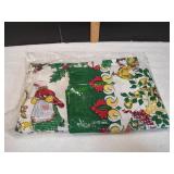 Vtg Holiday Table Cloth
