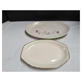 (2) Vtg Serving Platters