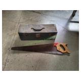 Toolbox w/ Tools & Hand Saw