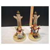 (2) Hummel Collectible Table Lamps