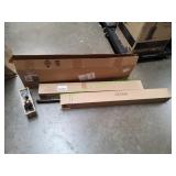 (2) Bronze Finish Petal Textured Curtain Rods