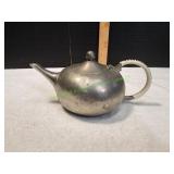 Vtg MCM Pewter Teapot