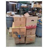 (6) Boxes of Household Items & More