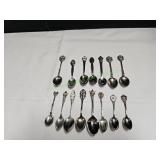 (15) Vtg Souvenir Spoons