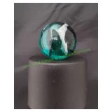 Green & White Swirl Super Jumbo Marble