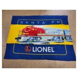 60x48 Lionel Santa Fe Locomotive Throw Blanket