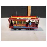 Vtg 7" Tin Red San Francisco Cable Car