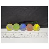 Frosted Swirl Shooter Marbles