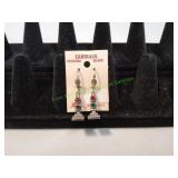 Sterling Silver Railroad Lantern Earrings