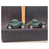 (2) 1932 Ford 3-Window Coupe Diecast Cars