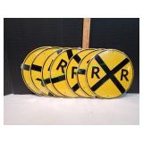(7) 12" RR Crossing Metal Signs
