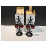 (2) Railroad Track / Train Crossing Signs