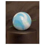 Blue & White Swirl Super Jumbo Marble