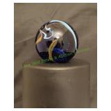 Blue & Orange Swirl Super Jumbo Marble