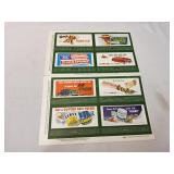 Vtg Lionel Mini Billboard Advertisements, 8ct