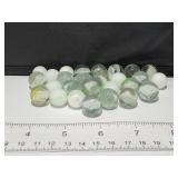 White & Clear Target Marbles
