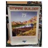 Amtrak Empire Builder 75 Years Poster