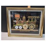 Vtg David of London Union Pacific Clock Art Work