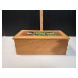 14x7x5.5 Carved Wooden LGB Train Box