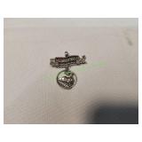 (2) Sterling Silver Train Charms