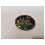 Vtg Bergamot Brass Works Locomotive Belt Buckle