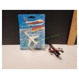 Jumbo Jet Pull Back & Monopoly Jet Diecasts