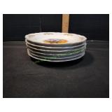 (6)Christineholm Porcelain Salad Plates
