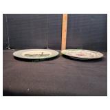 (2) Vtg Decorative Plates