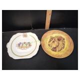 (2) Vtg Decorative Plates