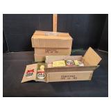 (4) Cases Marble Stone Train Ornaments, 24ct