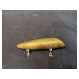 Vtg Brass Salmon Plug Fishing Lure