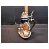 Snow Covered German Village Beer Stein