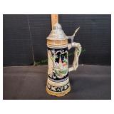 Musical German Beer Stein w/ Pewter Lid