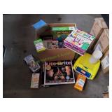 Box of Flashcards, Puzzles, Lite Brite & More