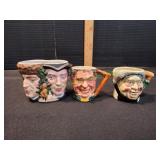 (2) Vtg Lancaster Sandland Character Jugs & More