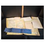 Vtg Train Maps & More