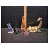 Black Abstract Sculpture, Camel & More