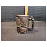 Vtg Walt Disney World Ceramic Faux Wood Mug