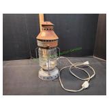 Vtg Barn Lantern Electric Lamp