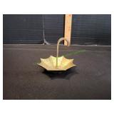 Brass Umbrella Trinket Dish