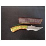 Damascus Knife w/ Sheath