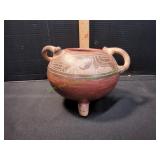 Columbian Style Pottery 3-Footed Bowl
