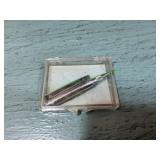 Vtg Silver-Tone Mechanical Pencil Tie Clip
