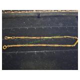 Vtg Bates & Bacon Gold Filled Link Watch Chain