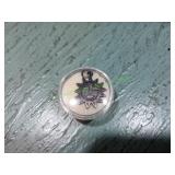 Vtg Sterling Silver Sun Face Pendant