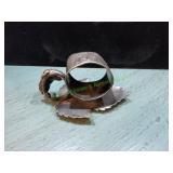 Vtg Victorian Silver Plated Figural Napkin Ring