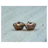 Vtg Crown Cufflinks