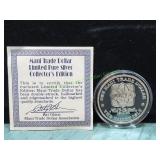 1992 Maui Trade Dollar Limited Pure Silver Coin