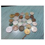 (25) Foreign Coins