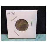 1970 Swiss 20 Rappen Coin